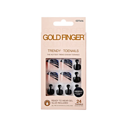Kiss Gold Finger Trendy Wider Fit Toenails - BREEZE