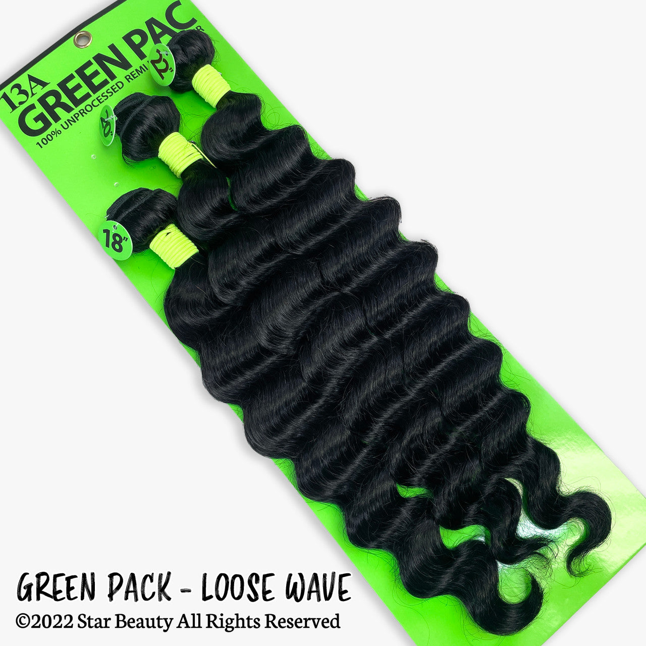 Green Pack 100% Human Hair Multi Pack - Loose Wave