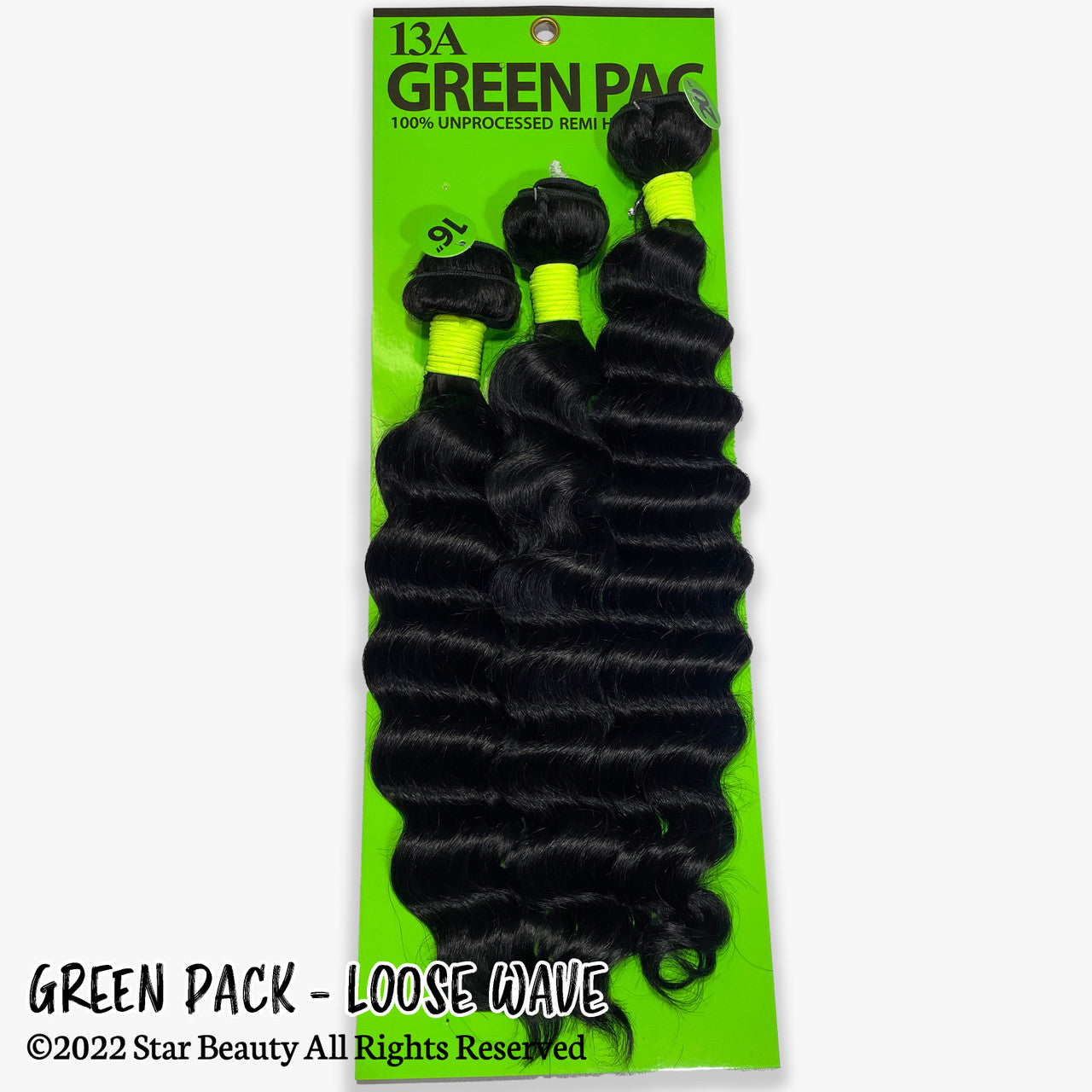 Green Pack 100% Human Hair Multi Pack - Loose Wave