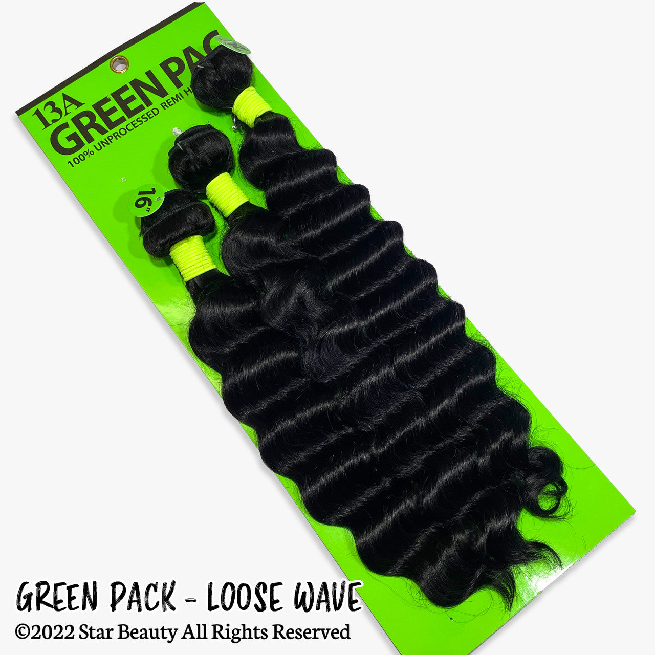 Green Pack 100% Human Hair Multi Pack - Loose Wave
