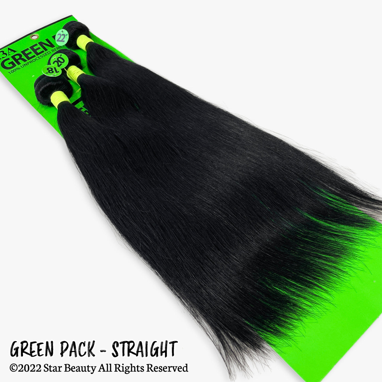 Green Pack 100% Human Hair Multi Pack - Straight