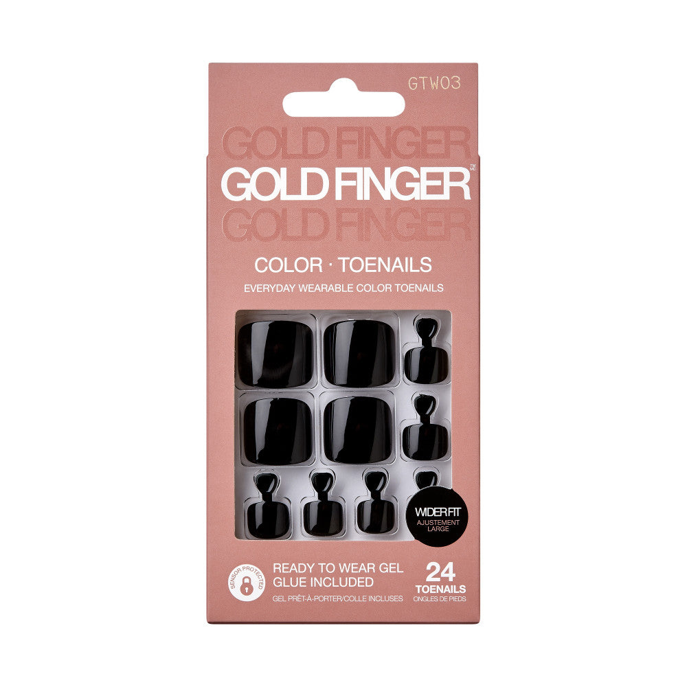 Kiss Gold Finger Trendy Wider Fit Toenails - THIS NIGHT