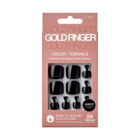 Kiss Gold Finger Trendy Wider Fit Toenails - THIS NIGHT