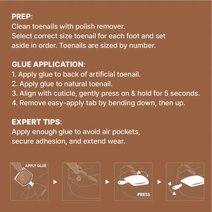 KISS Color Gel Press On Wide Fit Toenails - COOL IT