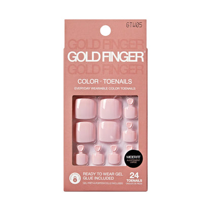 KISS Color Gel Press On Wide Fit Toenails - COOL IT