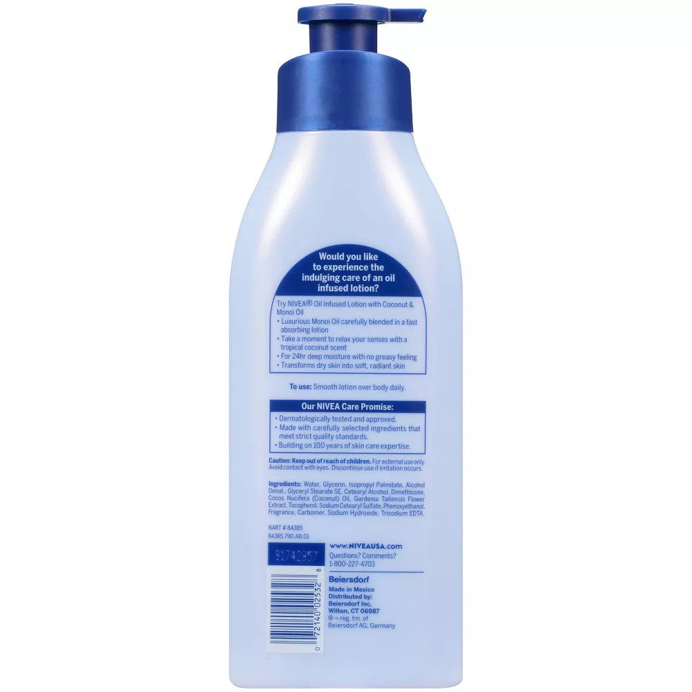 NIVEA Oil Infused Body Lotion with Coconut and Monoi Oil