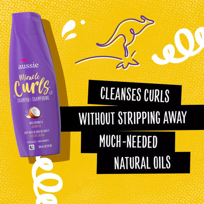 Aussie Miracle Curls Moisturizing Shampoo (12 oz)