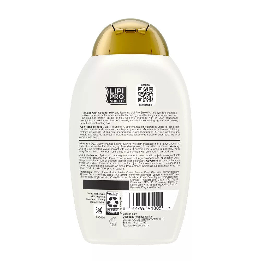 OGX Nourishing Coconut Milk Shampoo (13oz)