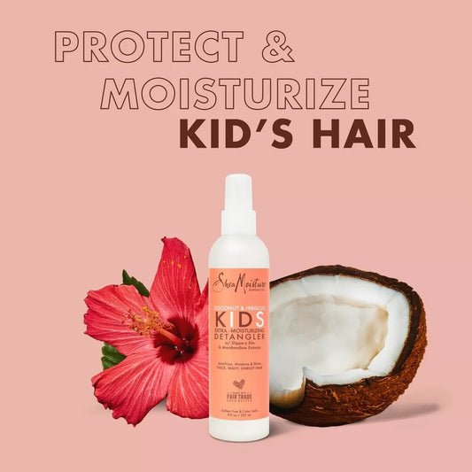 SheaMoisture Coconut & Hibiscus Kids' Extra-Moisturizing Detangler (8oz)
