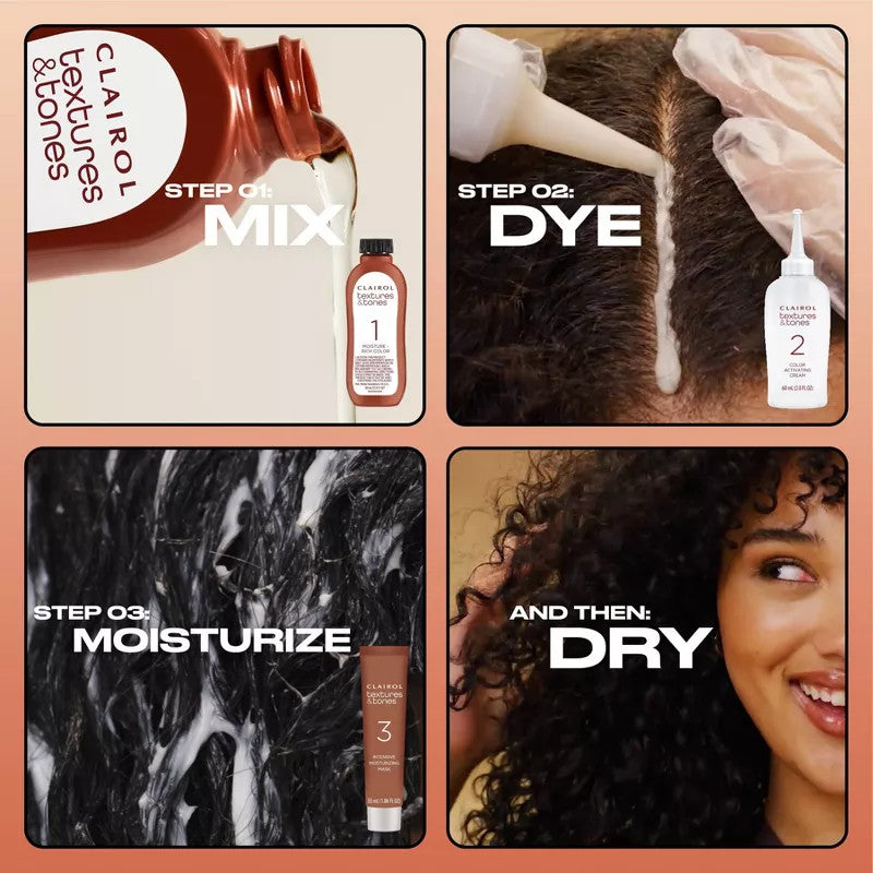 Clairol Textures & Tones Permanent Hair Color (Zero Ammonia)