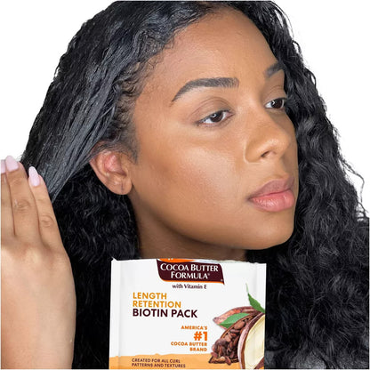 Palmers Cocoa Butter Formula Biotin Hair Treatment Pack (2.1 oz)