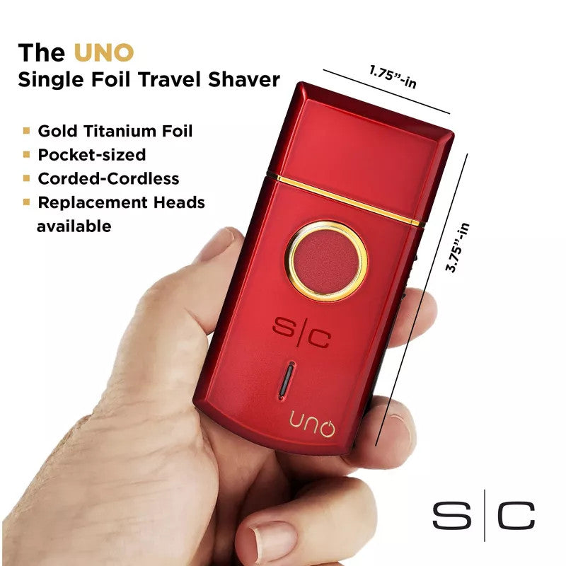 StyleCraft Uno Single Foil Shaver - Red