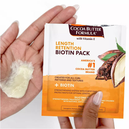 Palmers Cocoa Butter Formula Biotin Hair Treatment Pack (2.1 oz)