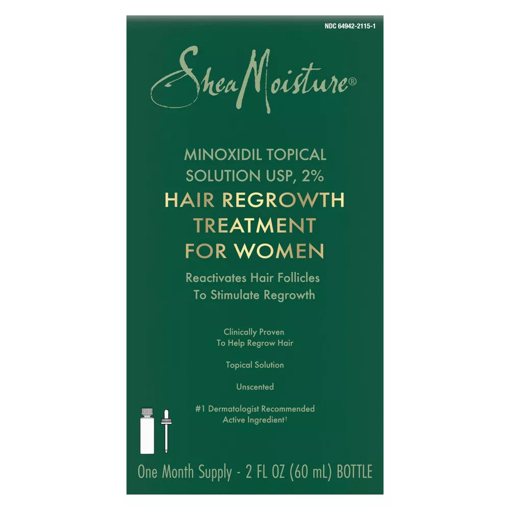 SheaMoisture Minoxidil 2% Hair Treatment Solution (2 oz)