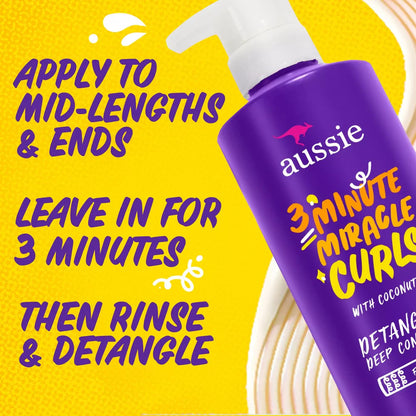 Aussie 3 Minute Miracle Curls Deep Conditioner (16 oz)