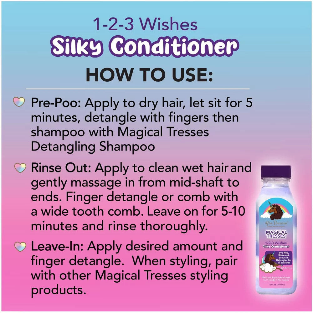 AFRO UNICORN 1-2-3 Wishes Silky Conditioner (12 oz)