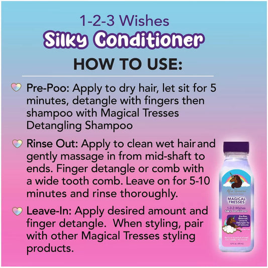 AFRO UNICORN 1-2-3 Wishes Silky Conditioner (12 oz)