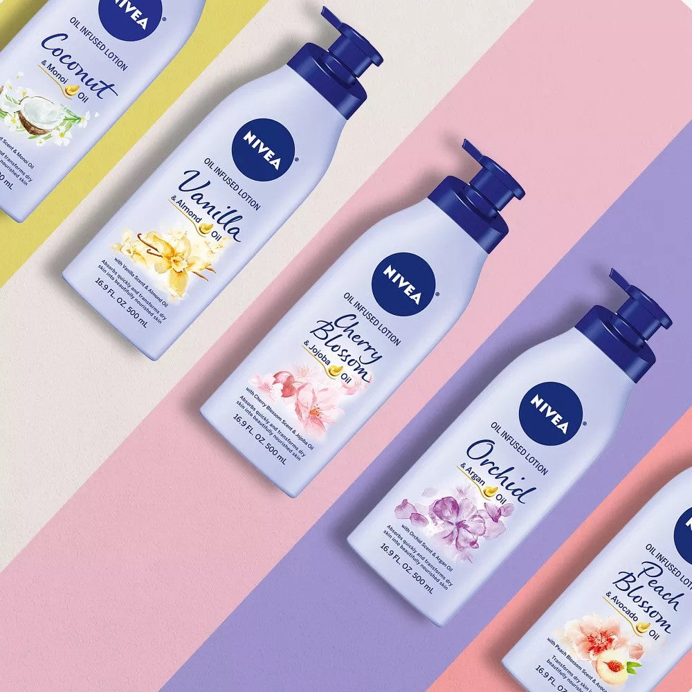 NIVEA Oil Infused Body Lotion with Orchid and Argan Oil