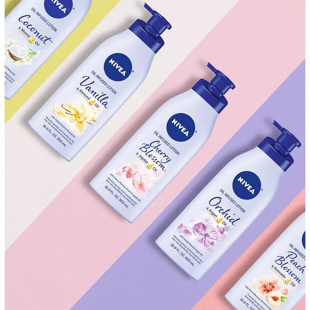 NIVEA Oil Infused Body Lotion with Vanilla and Almond Oil
