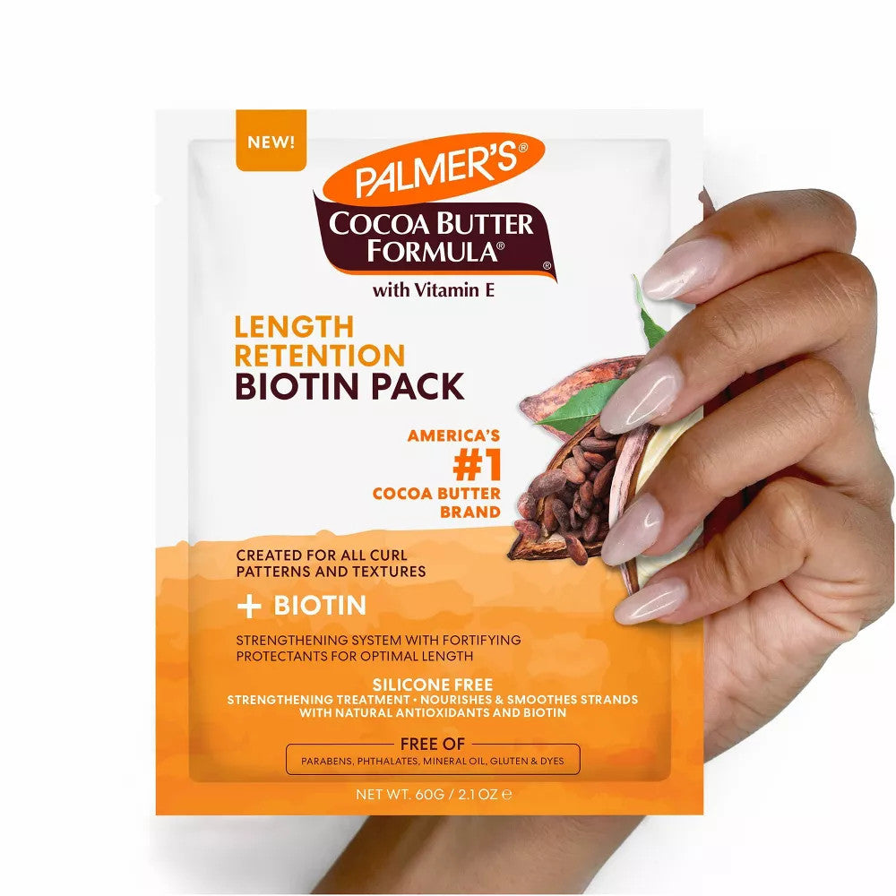 Palmers Cocoa Butter Formula Biotin Hair Treatment Pack (2.1 oz)