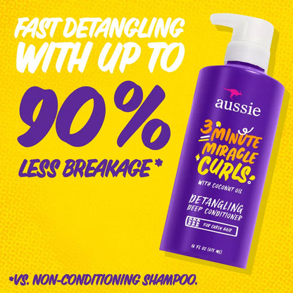 Aussie 3 Minute Miracle Curls Deep Conditioner (16 oz)