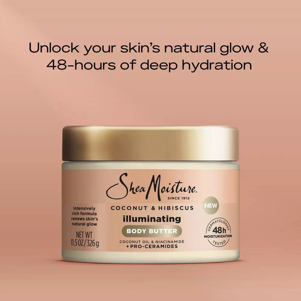 SheaMoisture Coconut & Hibiscus Illuminating Body Butter (11.5oz)
