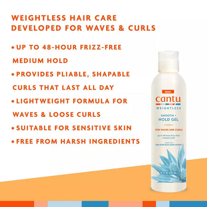 Cantu Weightless Smooth Hold Gel (10oz)