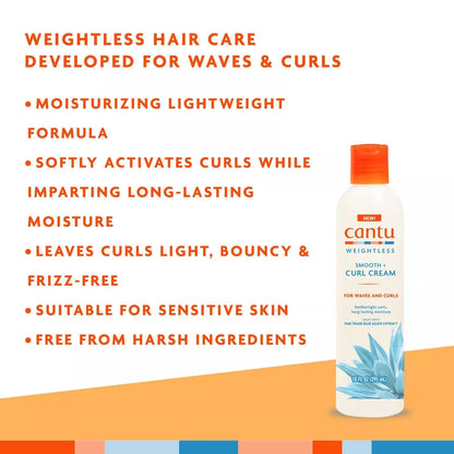 Cantu Weightless Smooth Curl Cream (10oz)