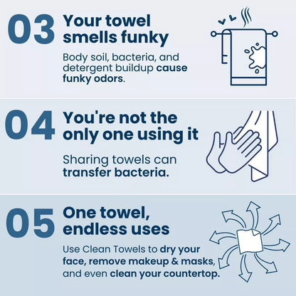 CLEAN SKIN CLUB Disposable Face Towel
