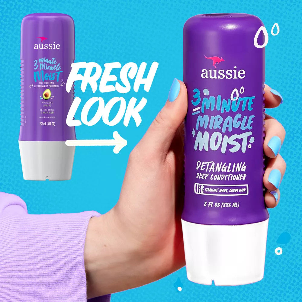 Aussie Miracle Moist 3 Minute Deep Conditioner (8 oz)