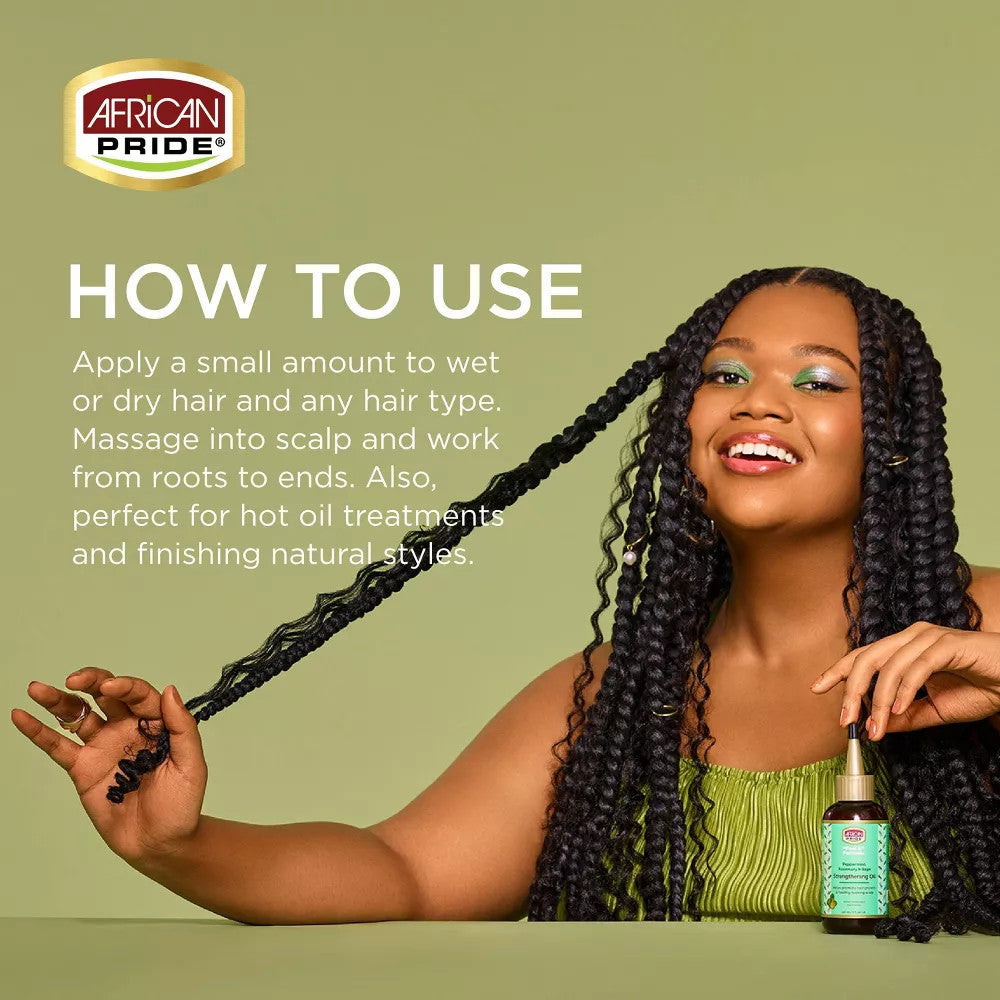 African Pride Feel It Formula Strengthening Oil Hair Treatment (4oz)