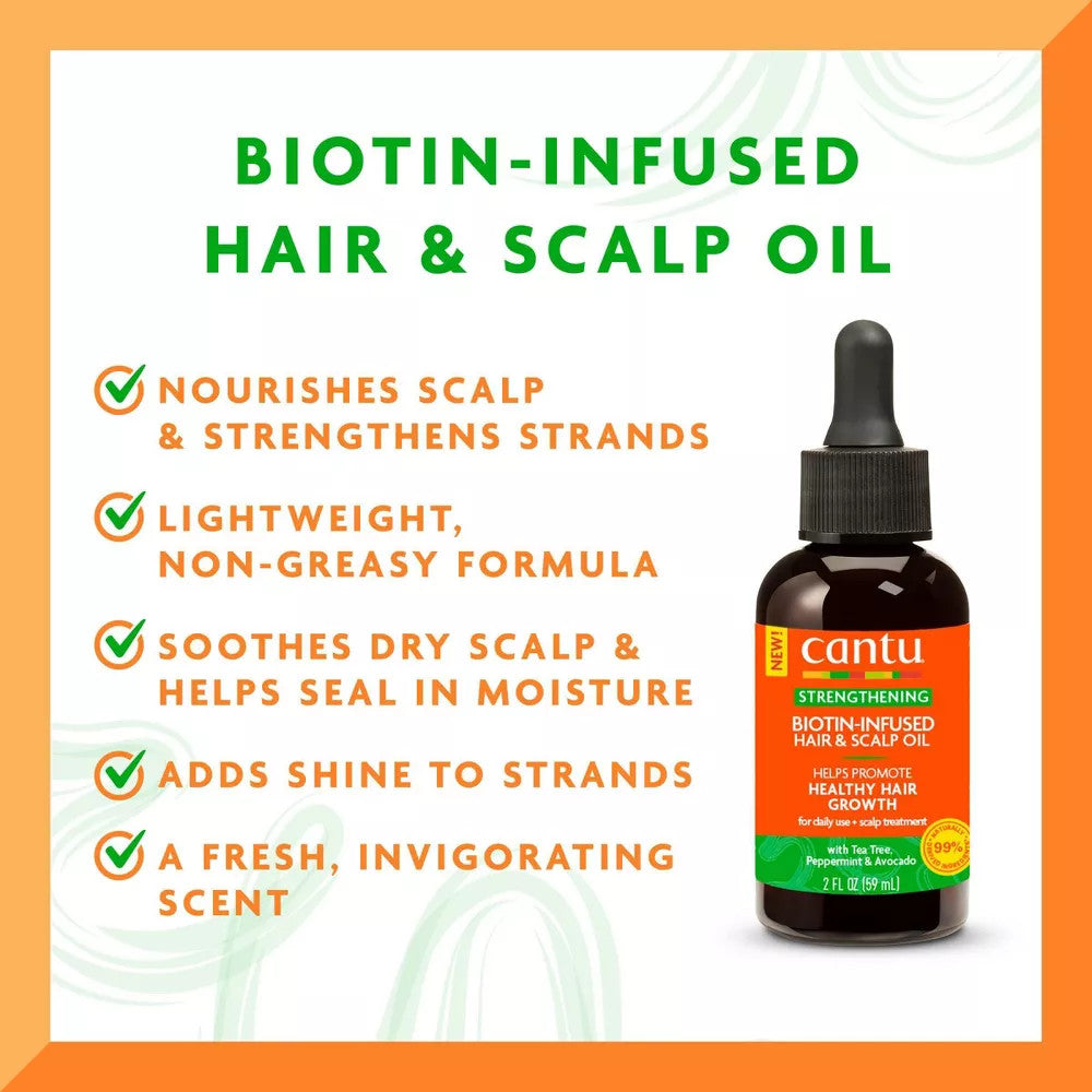 Cantu Biotin Infused Hair & Scalp Oil (2 oz)