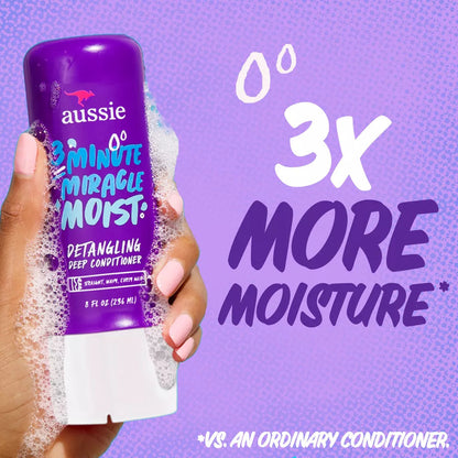 Aussie Miracle Moist 3 Minute Deep Conditioner (8 oz)
