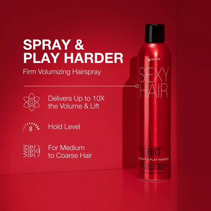 SEXY HAIR Spray and Play Harder Hairspray (10 oz)