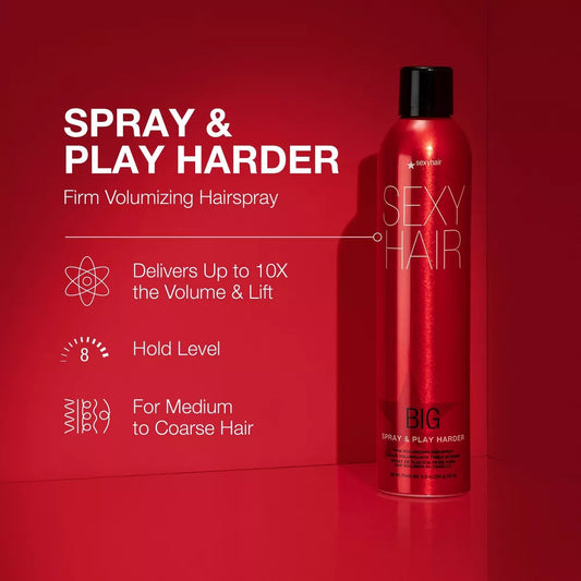 SEXY HAIR Spray and Play Harder Hairspray (10 oz)