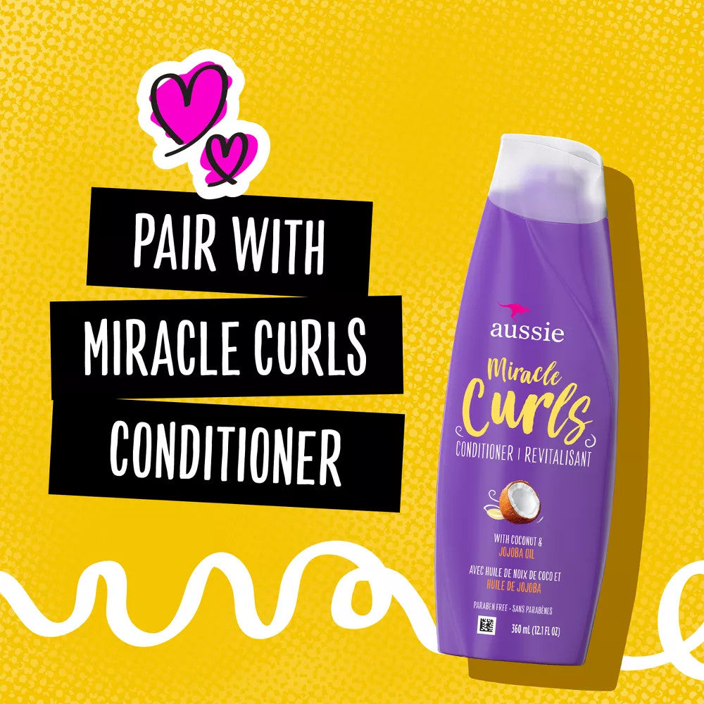Aussie Miracle Curls Moisturizing Shampoo (12 oz)
