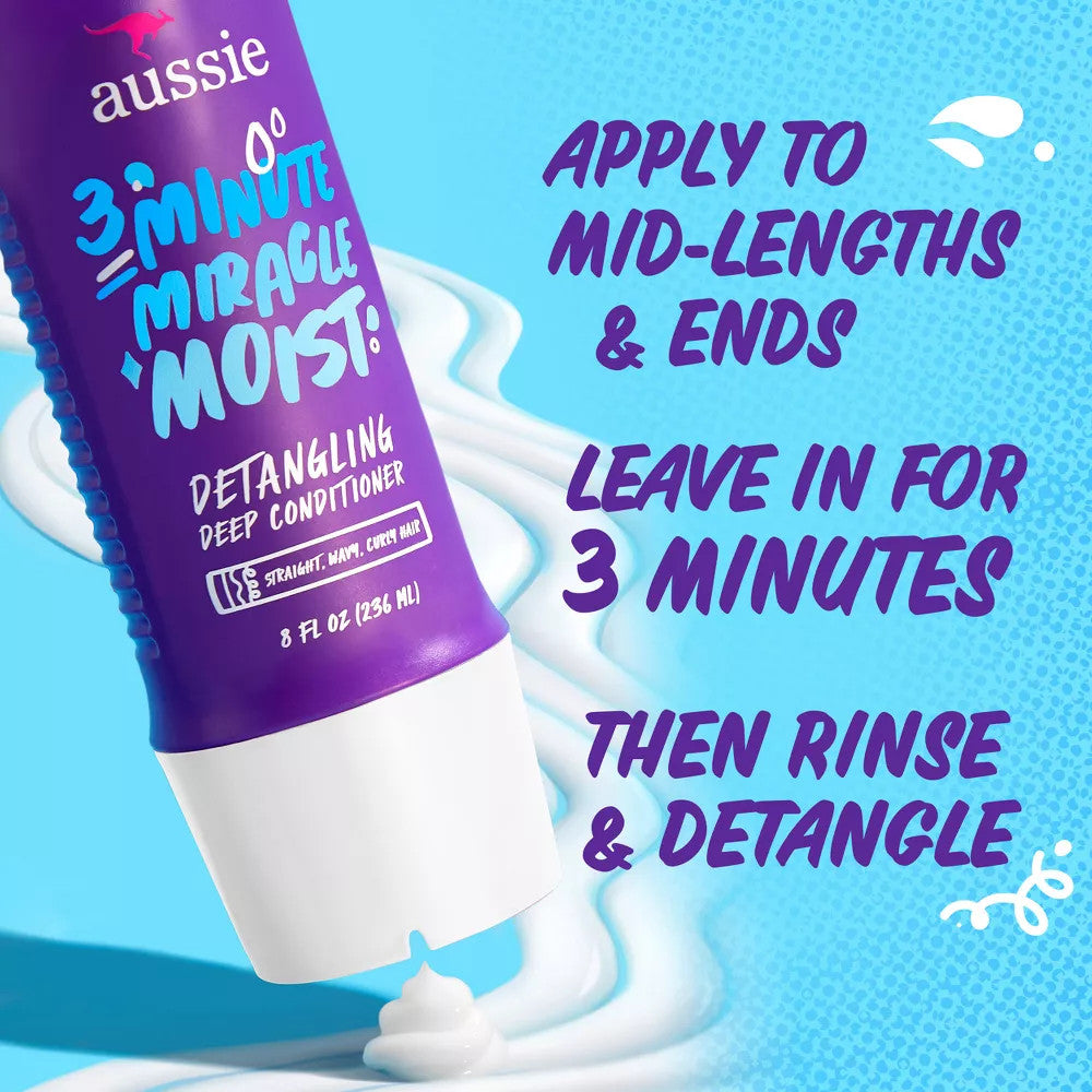 Aussie Miracle Moist 3 Minute Deep Conditioner (8 oz)