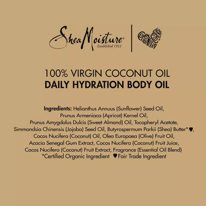 SheaMoisture 100% Virgin Coconut Oil Daily Hydration Body Oil (8oz)