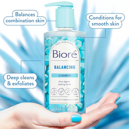 Biore Blue Agave + Baking Soda Cleanser (6.77 oz)