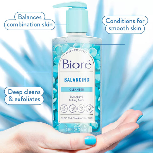 Biore Blue Agave + Baking Soda Cleanser (6.77 oz)