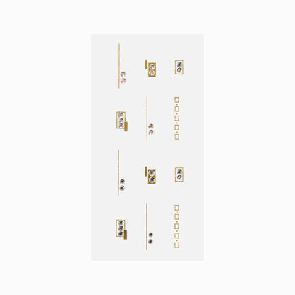 NICKA K Gemstone Nail Stickers (NSGM10)