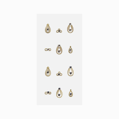 NICKA K Gemstone Nail Stickers (NSGM12)
