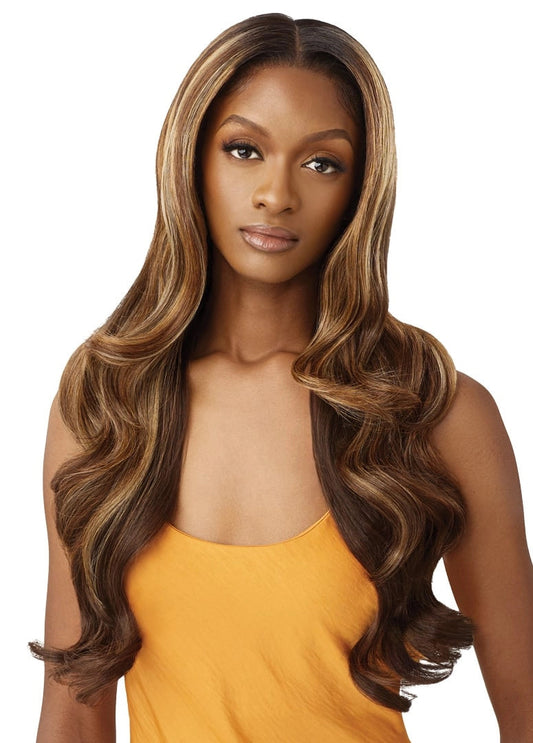 OUTRE Human Hair Blend Airtied Vanish HD+ Lace Front Wig - HHB-Glam Waves 28"