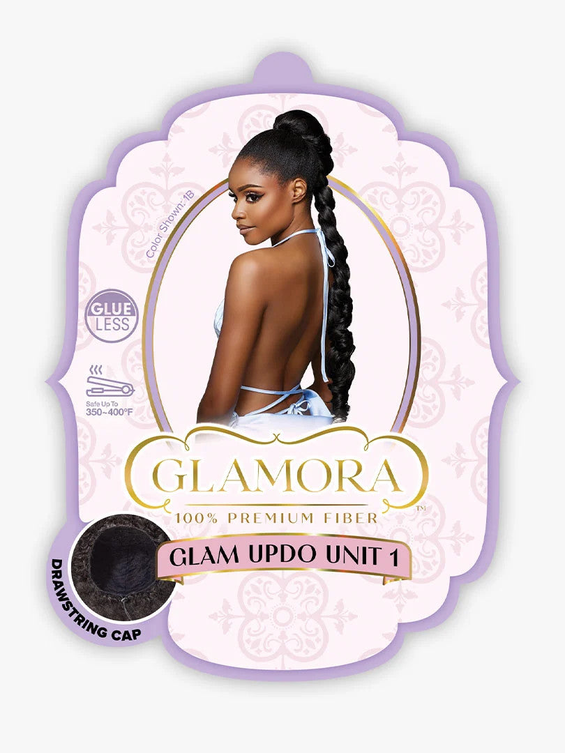SENSATIONNEL Synthetic Braided Bun with Drawstring - GLAM UPDO UNIT 1