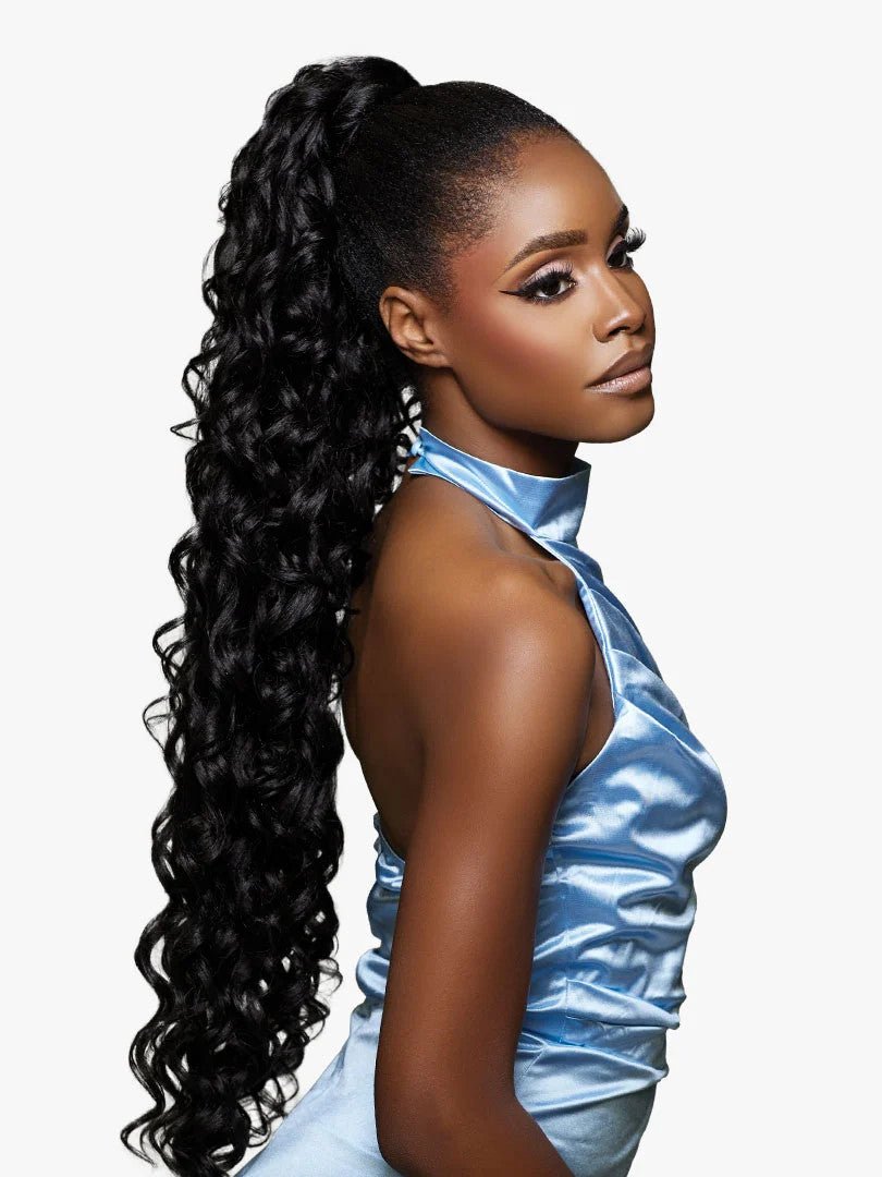 SENSATIONNEL Synthetic Braided Bun with Drawstring - GLAM UPDO UNIT 2