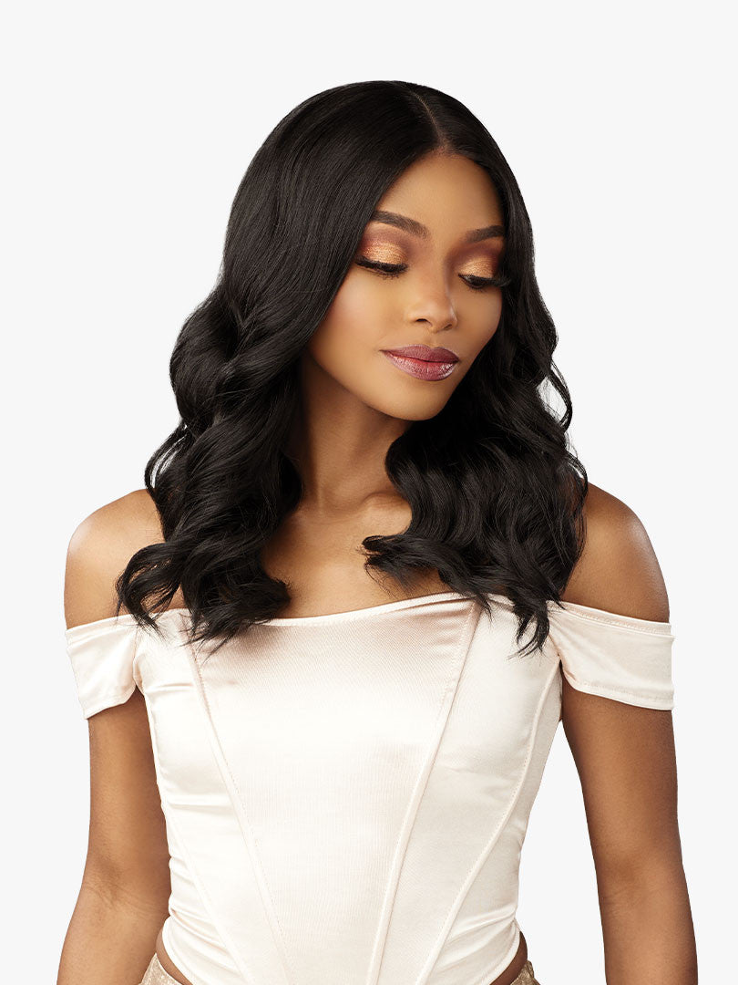 SENSATIONNEL Glamzy Glueless V-Part HD Lace Parting Wig - ARIA