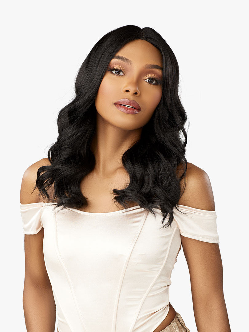 SENSATIONNEL Glamzy Glueless V-Part HD Lace Parting Wig - ARIA