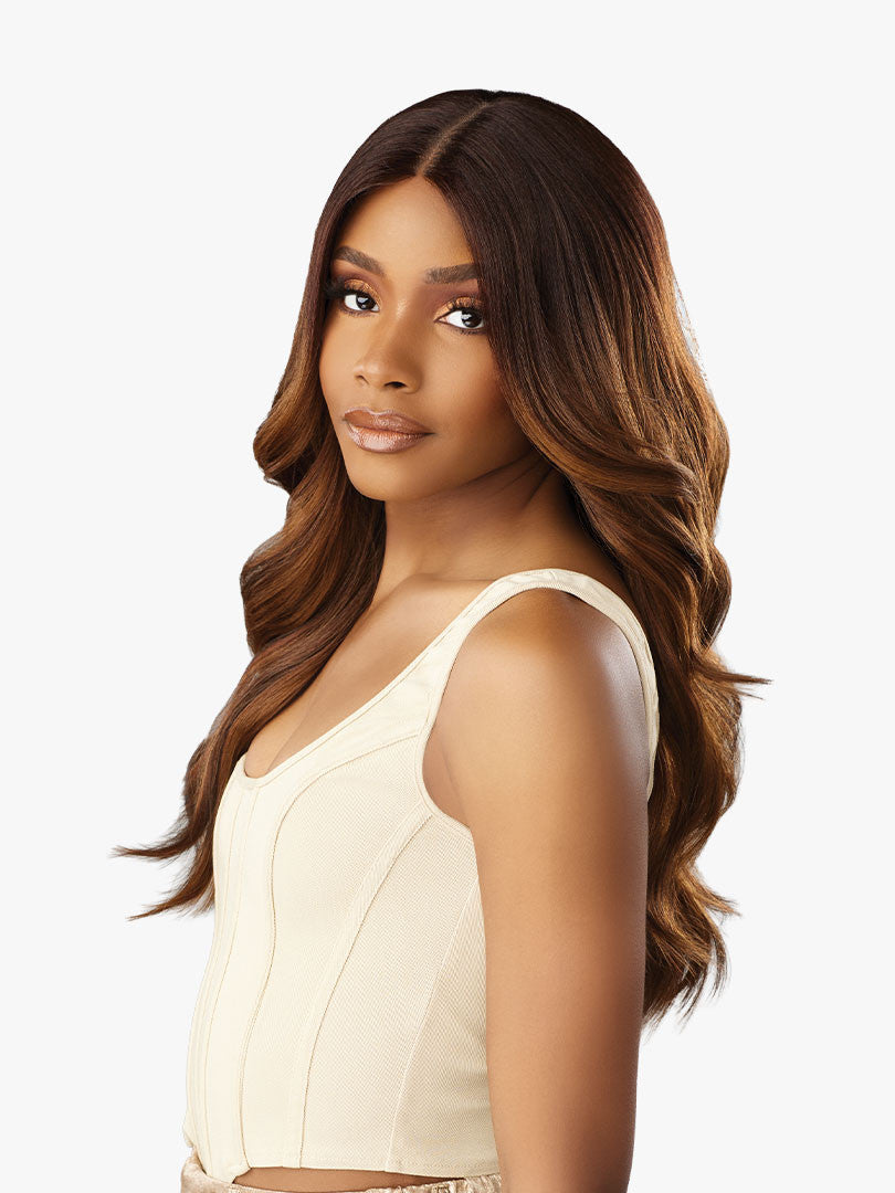 SENSATIONNEL Glamzy Glueless V-Part HD Lace Parting Wig - THALIA