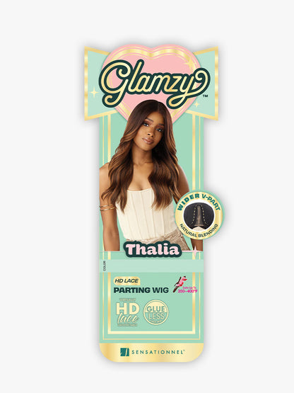 SENSATIONNEL Glamzy Glueless V-Part HD Lace Parting Wig - THALIA