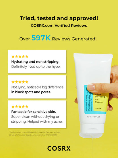 COSRX Low pH Good Morning Gel Cleanser (5.07 oz)